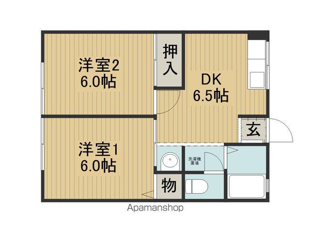 メゾンHAYASHI 1(2DK/1階)の間取り写真