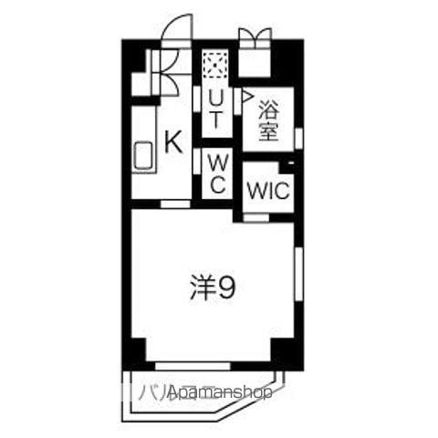 ADUSAY(1K/7階)の間取り写真