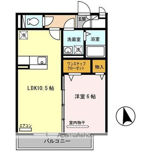 シャン・リアンT.Y(1LDK/2階)の間取り写真