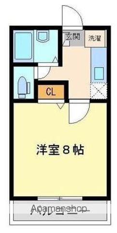 サンロードアイ(1K/2階)の間取り写真