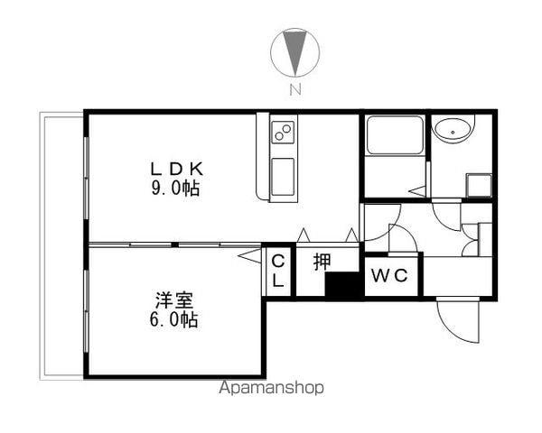 JU・JU(1LDK/1階)の間取り写真
