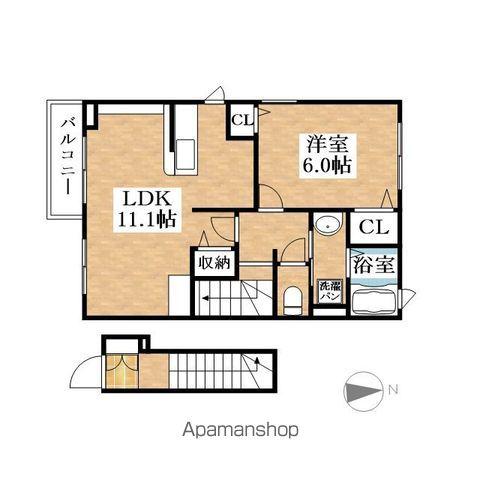 ネオ レジデンス(1LDK/2階)の間取り写真