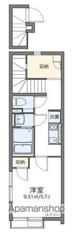 レオネクストドゥ ファルコン(1K/2階)の間取り写真
