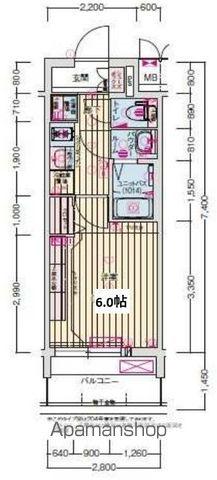 プレサンス名古屋ルクソリア(1K/9階)の間取り写真