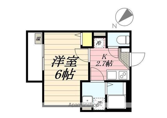 ROBOT HOME 根本A(1K/3階)の間取り写真