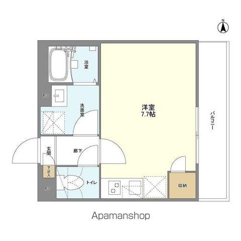 ウェルスクエア新中野Ⅱ(ワンルーム/2階)の間取り写真
