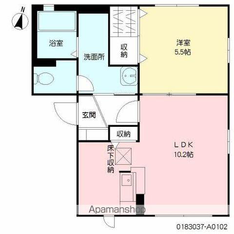 カントリーヴァレーⅢ(1LDK/1階)の間取り写真