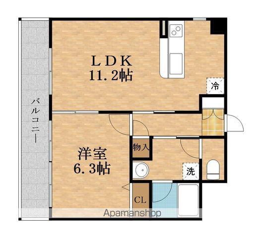サンフレンズ新森(1LDK/5階)の間取り写真