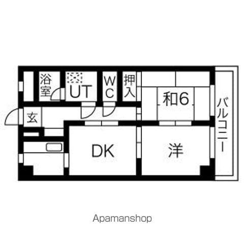 藤二番館(2LDK/2階)の間取り写真