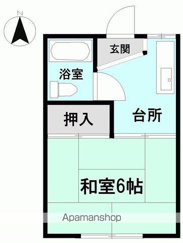 フラワーガーデン(1K/2階)の間取り写真