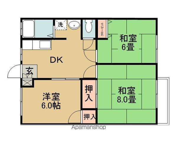 サンシティ武田NO.2(3DK/1階)の間取り写真