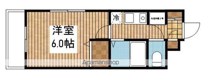 ラ・ヴィラ天神(1K/4階)の間取り写真