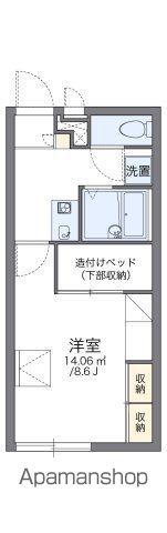 レオパレスノースウエスト橿原Ⅱ(1K/2階)の間取り写真