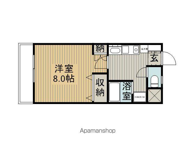ミヤシタハイム(1K/2階)の間取り写真