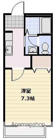 セレネM・M(1K/1階)の間取り写真