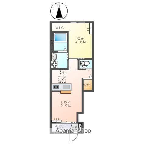 ルナ ハウス(1LDK/1階)の間取り写真