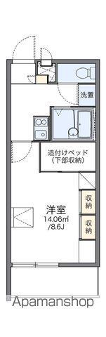 レオパレスセジュールⅡ(1K/2階)の間取り写真