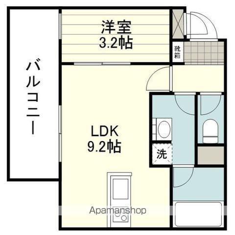 ESPACE DU COEUR(1LDK/3階)の間取り写真