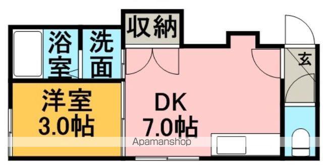 アーバンコート元町Ⅷ(1DK/3階)の間取り写真