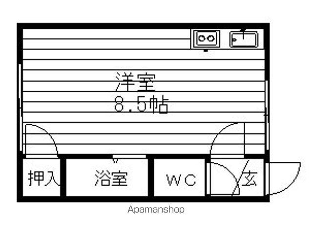 チェリーテラス(ワンルーム/1階)の間取り写真