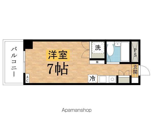 第1橋本ビル(ワンルーム/2階)の間取り写真