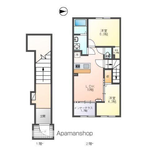 MSコート(2LDK/2階)の間取り写真