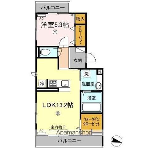 アネックスK(1LDK/2階)の間取り写真