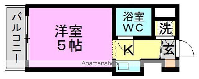 TOP・高円寺(ワンルーム/4階)の間取り写真