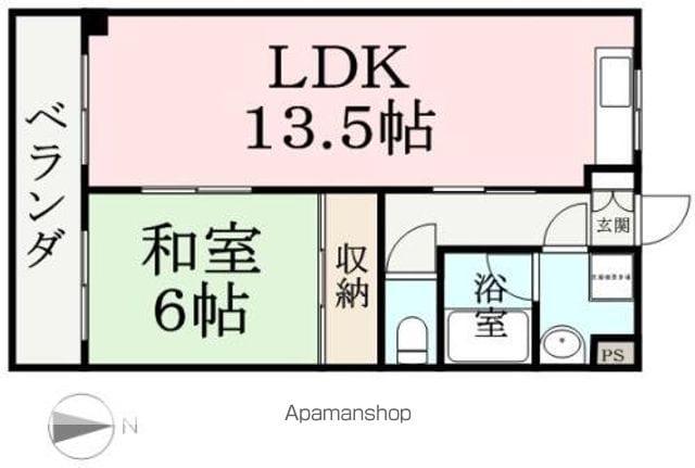 パレス照手ハイツ(1LDK/3階)の間取り写真