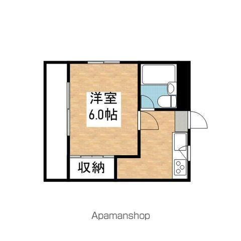 友愛ハイツ(1K/1階)の間取り写真