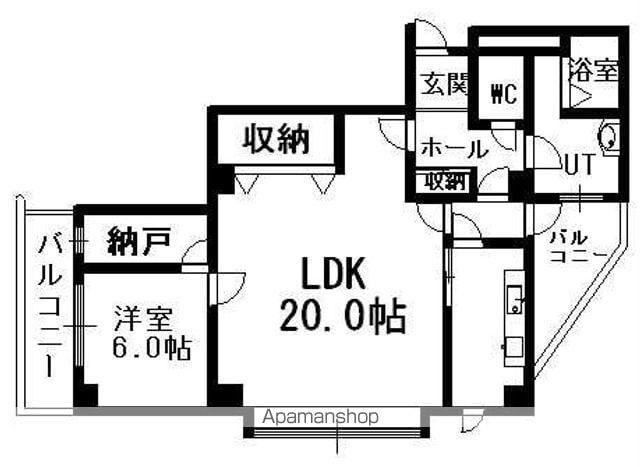 PROGRESS 616(1LDK/2階)の間取り写真