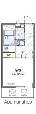 レオパレスオネスティⅢ(1K/2階)の間取り写真