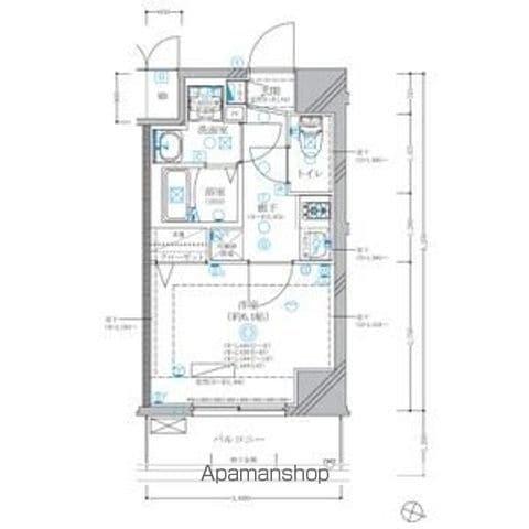 ディアレイシャス東別院Ⅳ(1K/14階)の間取り写真