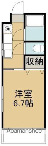 ヒロハウス(1K/3階)の間取り写真