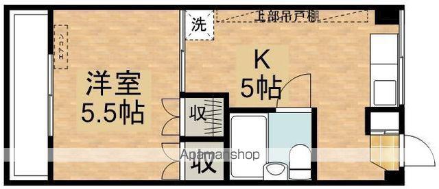 西原台ハイツ(1K/1階)の間取り写真