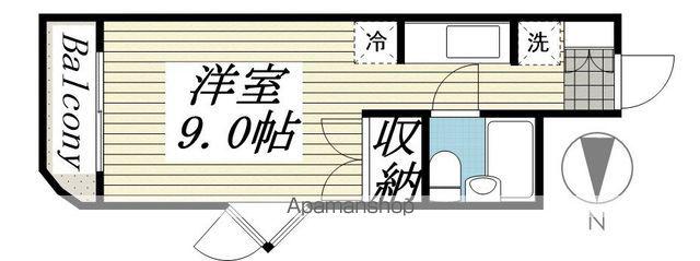 メゾン・ド・フェリー(ワンルーム/3階)の間取り写真