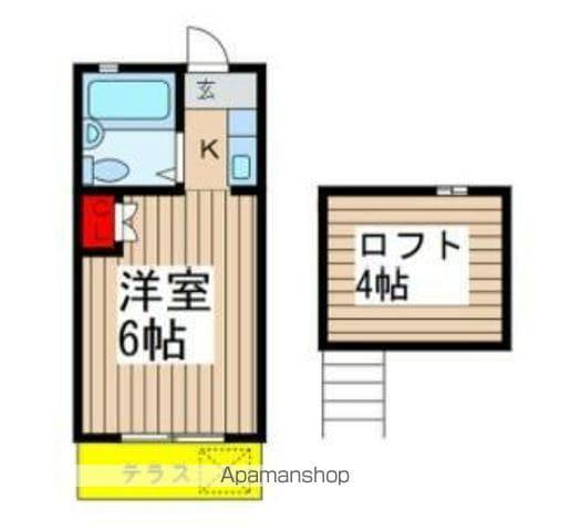 ロフティグレース(1K/1階)の間取り写真