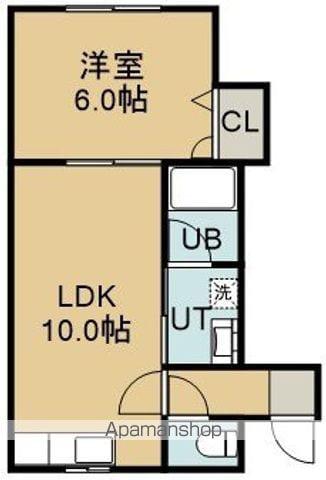 エクセレントハウスⅡ(1LDK/2階)の間取り写真
