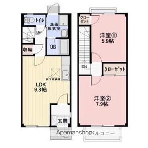 パネスガーデン A棟(2LDK)の間取り写真