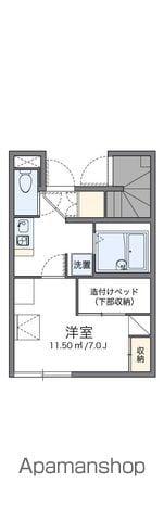 レオパレスKAN(1K/1階)の間取り写真