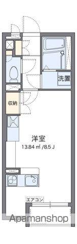 ミランダフリューリング(ワンルーム/1階)の間取り写真