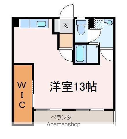 廣島屋ビル(ワンルーム/5階)の間取り写真