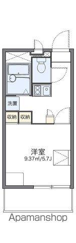レオパレスプラムフィールド(1K/3階)の間取り写真