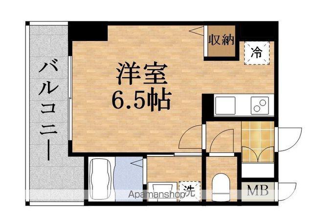 LALA PLACE THE京橋ステラ(1K/7階)の間取り写真