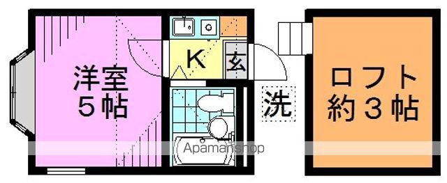 アミューズ大和(1K/1階)の間取り写真
