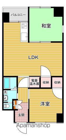 SAIJO大町ロードタウン(2LDK/6階)の間取り写真