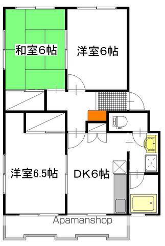 サンスウィートマンション(3DK/3階)の間取り写真