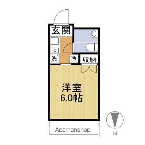 ピュアライフ アンダンテ(1K/2階)の間取り写真