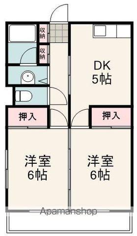 SAKYO7(2DK/2階)の間取り写真