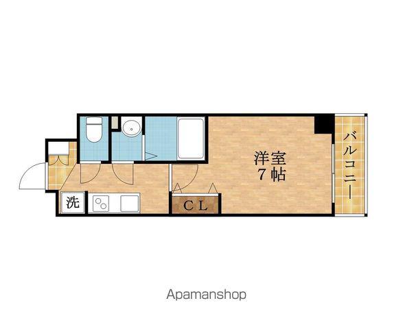 LUXE都島Ⅲ(1K/6階)の間取り写真